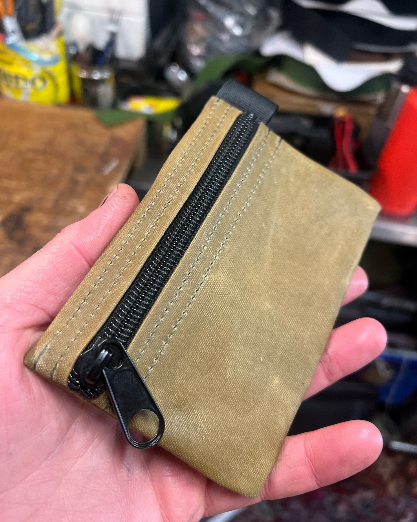 Pocket Wallet In Canvas