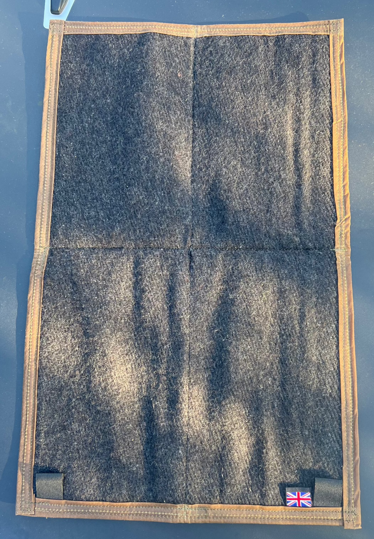 Wax Canvas Ground Mat / Sit Mat Wool