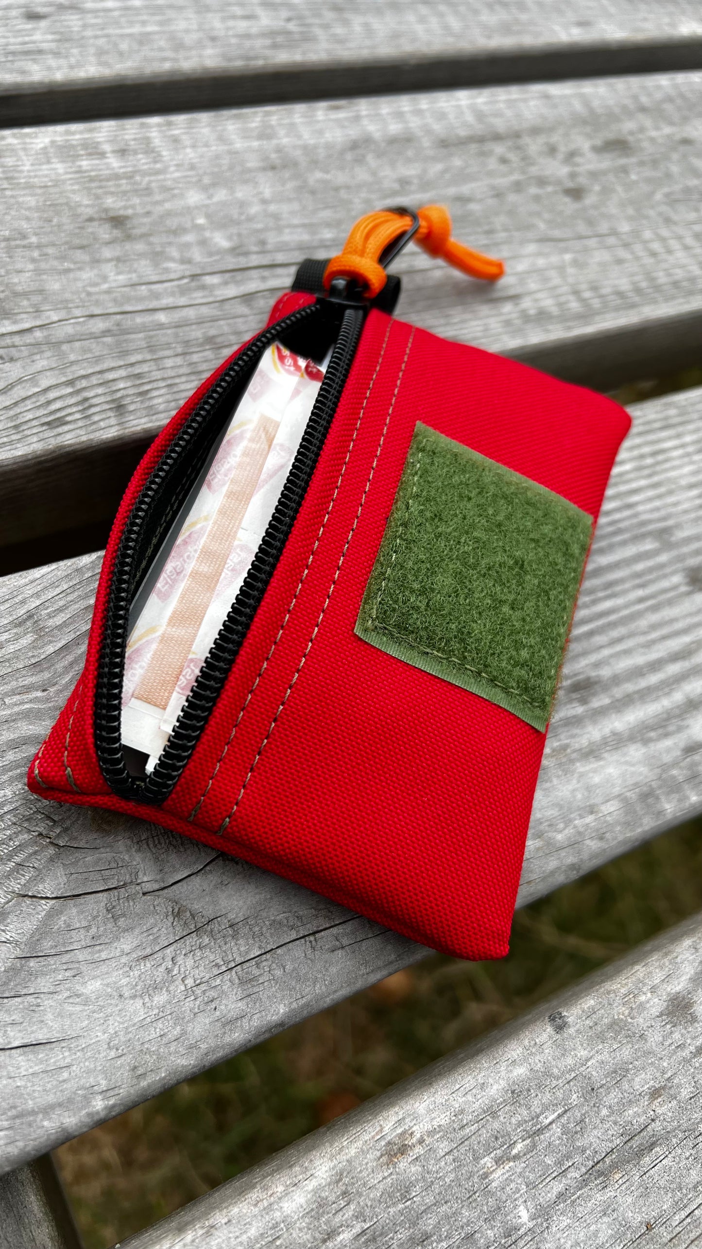 Pocket Wallet First Aid Version Now in Waxed Canvas.