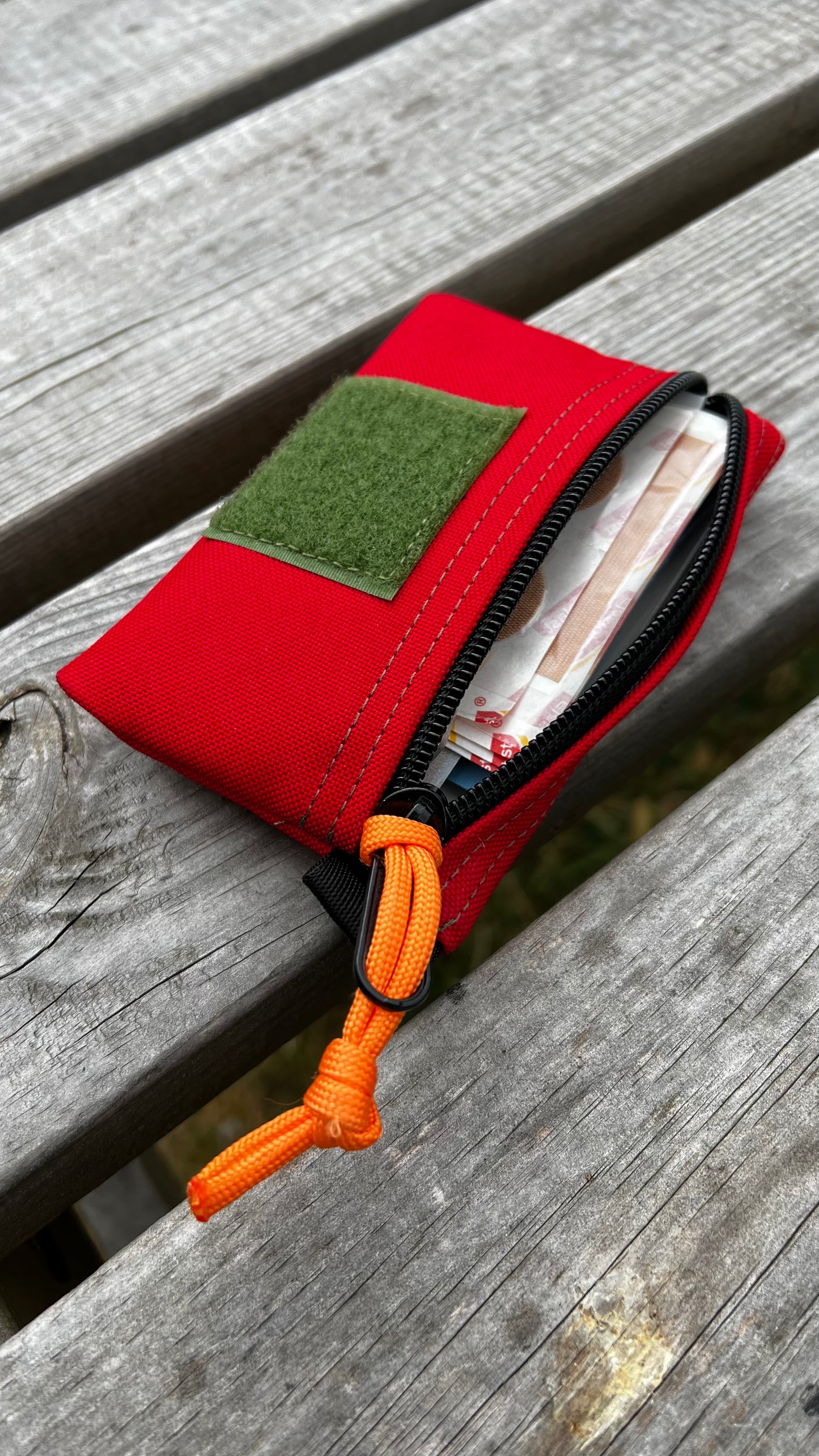 Pocket Wallet First Aid Version Now in Waxed Canvas.