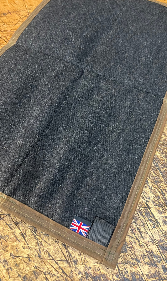 Wax Canvas Ground Mat / Sit Mat Wool