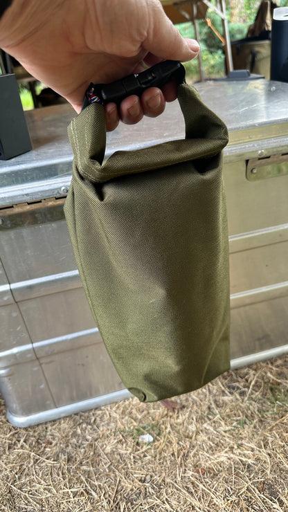 Lantern Roll Top Bag with Buckle Close,
