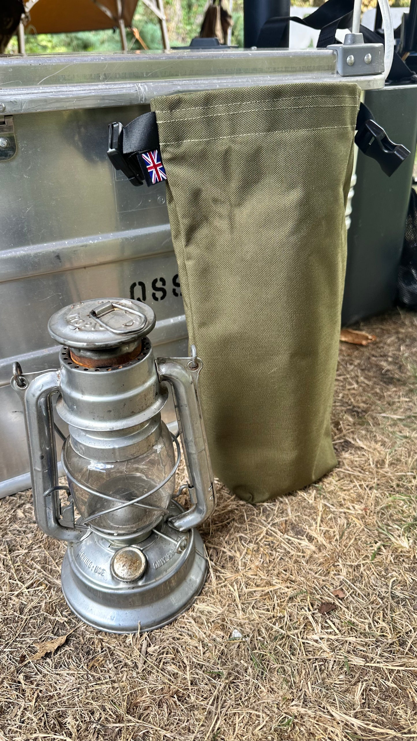 Lantern Roll Top Bag with Buckle Close,