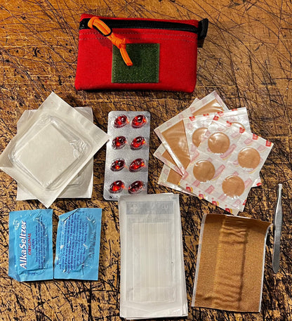 Pocket Wallet First Aid Version Now in Waxed Canvas.