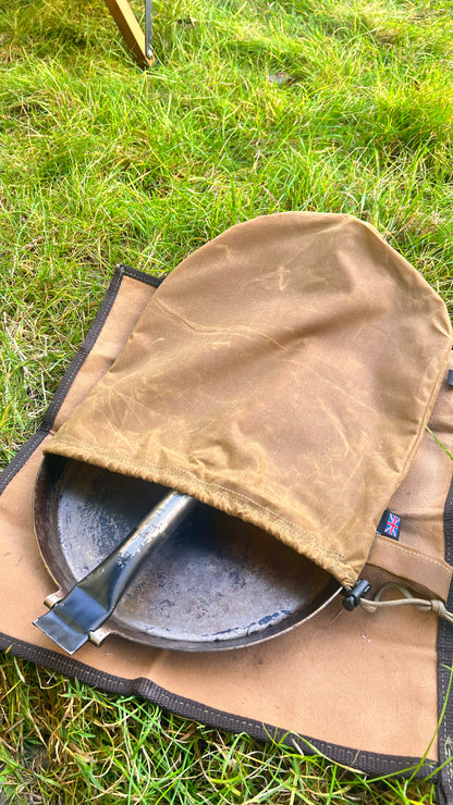 Canvas Frying Pan Bag with Drawstring Closer,GSI, Stabilotherm JÄGARSTEKPANNA