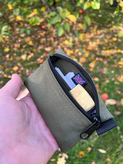 Pocket Wallet In Olive Green Nylon